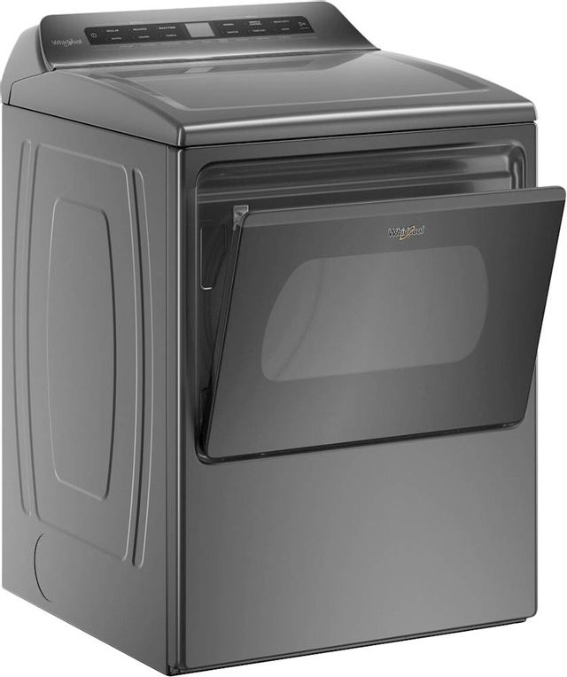 Whirlpool® 7.4 Cu. Ft. Chrome Shadow Front Load Electric Dryer-3