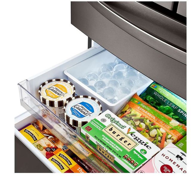 LG 22.5 Cu. Ft. PrintProof™ Black Stainless Steel Smart Wi-Fi Enabled Counter Depth Refrigerator 7
