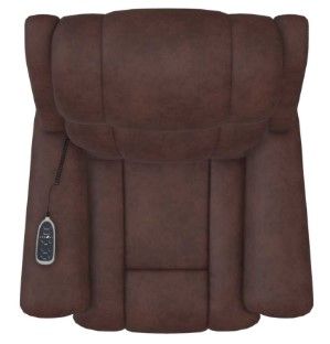 La-Z-Boy® Stratus Chestnut Leather Power Rocking Recliner with Massage and Heat 8