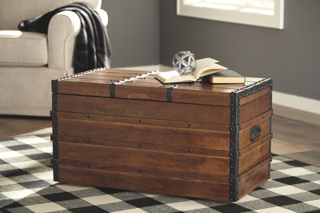 Signature Design by Ashley® Kettleby Brown Storage Trunk 7