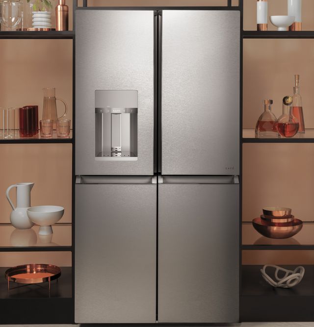 Café™ 27.4 Cu. Ft. Platinum Glass Smart French Door Refrigerator 9