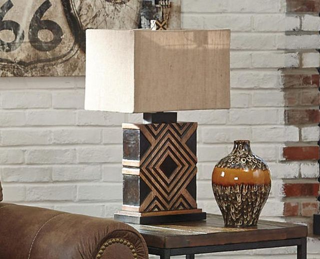 Signature Design by Ashley® Sirsa Brown Table Lamp 2
