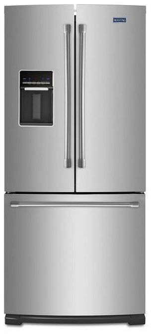 Maytag® 19.6 Cu. Ft. French Door Refrigerator-Monochromatic Stainless Steel