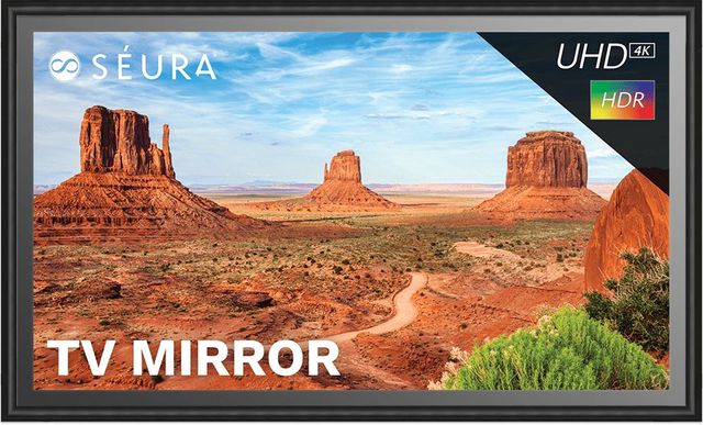 Seura® 75" Gramercy Black Frame 4K Ultra HD Mirrored TV 16