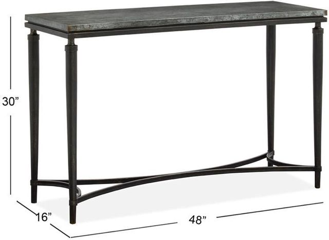 Magnussen® Home Waylon Galvanized Copper Rectangular Sofa Table 5