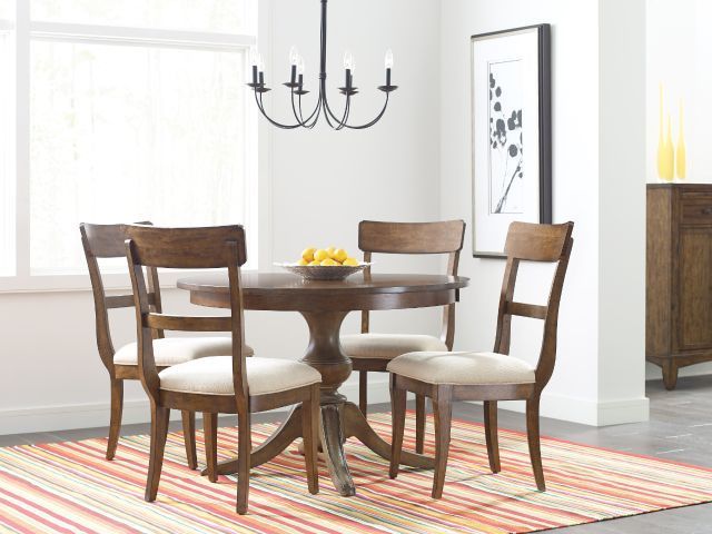 Kincaid® The Nook Hewned Maple 44" Round Dining Table-1