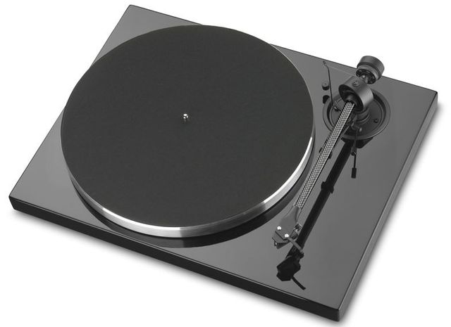 Pro-Ject Classic Line Turntable-1Xpression Carbon Classic. Finish Options: Gloss Piano Black, Mahogany, Olive Wood.  2