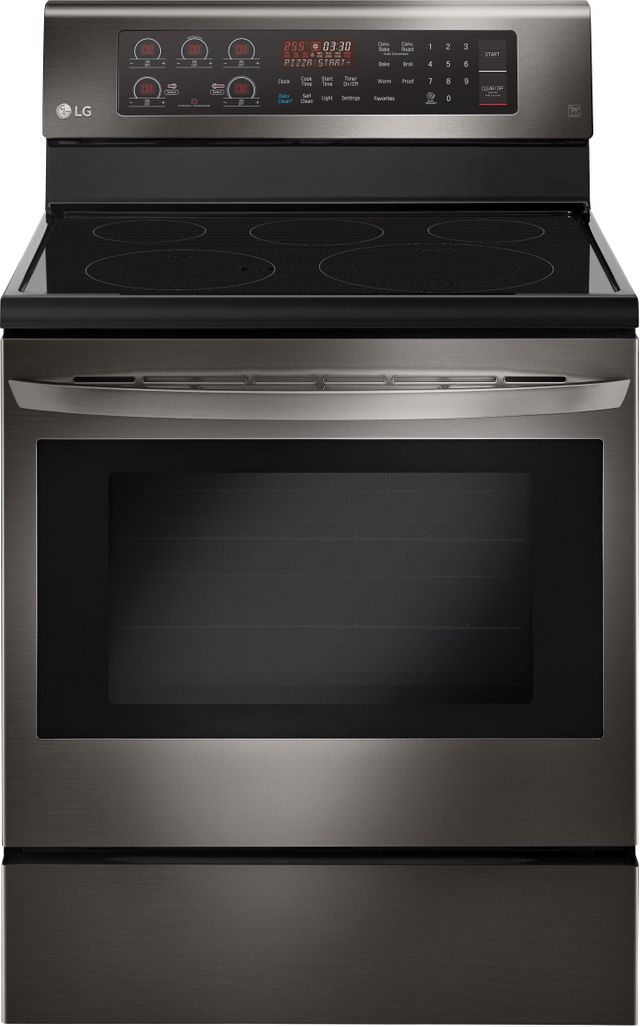 LG 29.88” Black Stainless Steel Free Standing Electric Single Oven Range