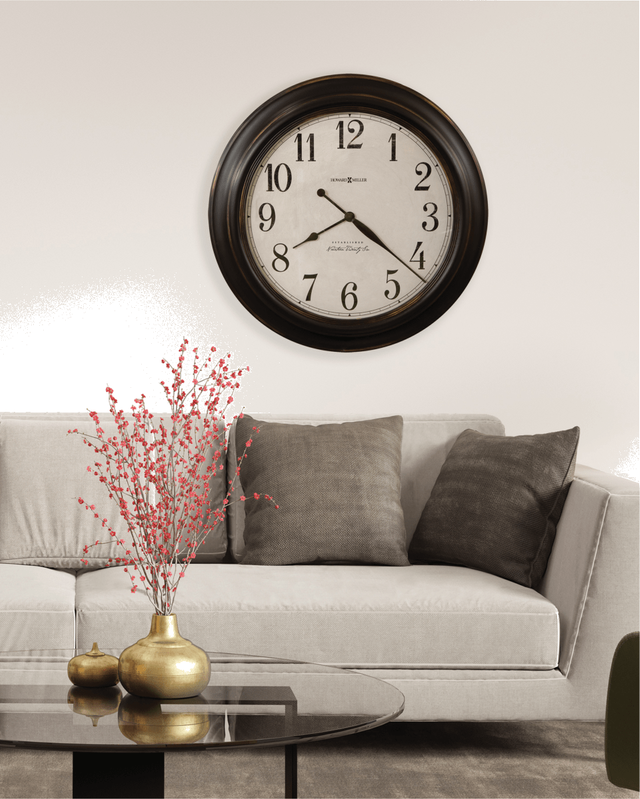 Howard Miller® Ashby 30" Aged Black Gallery Wall Clock 2