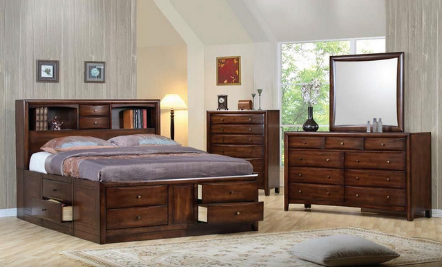 Coaster® Hillary and Scottsdale Warm Brown California King Bed 1
