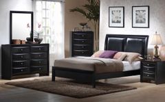 Coaster® Briana 4-Piece Black California King Bedroom Set