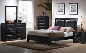 Coaster® Briana 5-Piece Black California King Bedroom Set