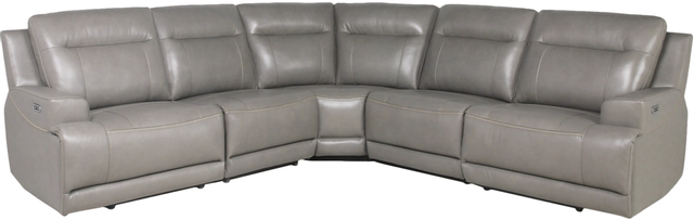 Signature Design by Ashley® Goal Keeper 6-Piece Gray Reclining Sectional 0