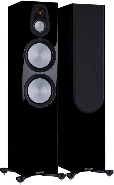 Monitor Audio Silver 500 7G 8" High Gloss Black Floorstanding Speaker