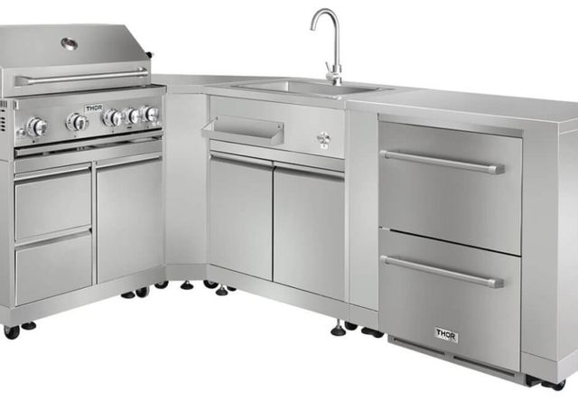 Thor Kitchen® 35" Stainless Steel Refrigerator Cabinet-MK02SS304-3