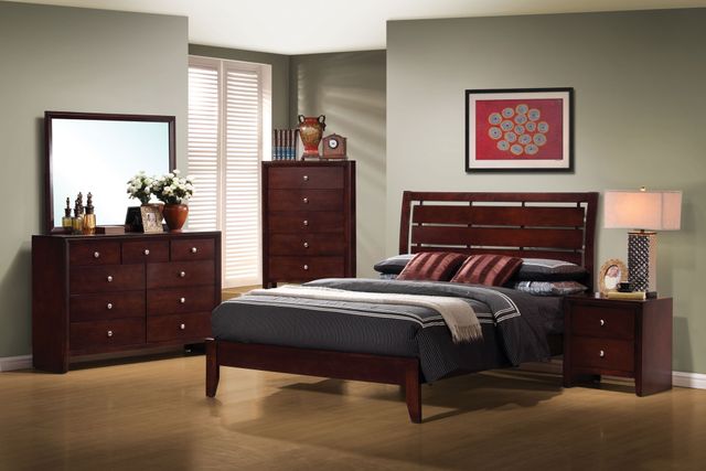 Coaster® Serenity 5 Piece Rich Merlot California King Bedroom Set 1