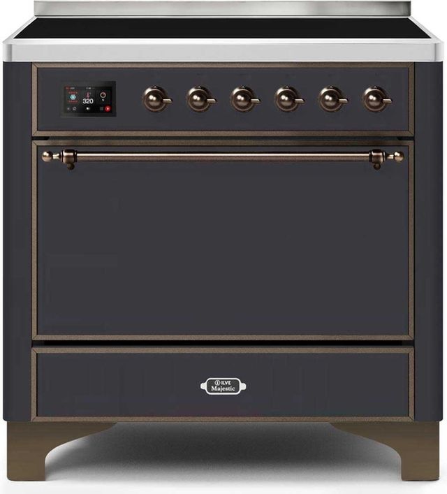 Ilve Majestic Series 36" Stainless Steel Freestanding Electric Range 9
