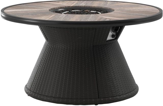 Signature Design by Ashley® Marsh Creek Brown Round Fire Pit Table 1