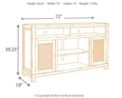 Signature Design by Ashley® XL TV Stand w/Fireplace Option 3