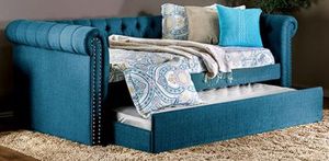 Furniture of America® Leanna Dark Teal Twin Daybed with Trundle