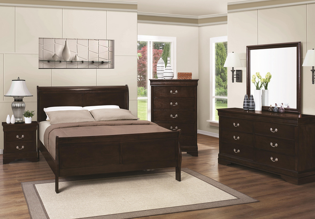 Coaster® Louis Philippe Cappuccino Full Sleigh Bed 2