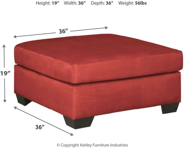 Signature Design by Ashley® Darcy Black Oversized Accent Ottoman 16