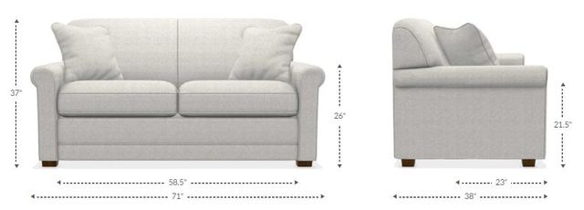 La-Z-Boy® Amanda Java Premier Supreme Comfort™ Full Sleep Sofa 32