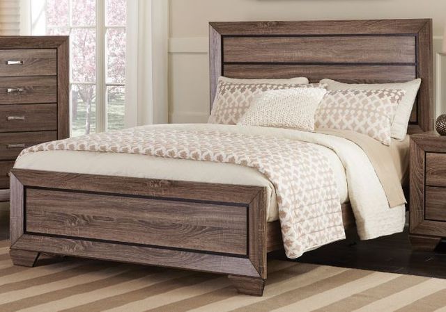 Coaster® Kauffman Washed Taupe Queen Bed