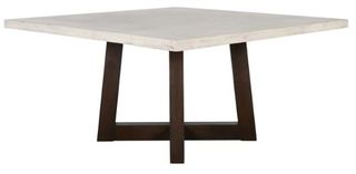 Classic Home Gatwick Dark Gray/White 59" Square Dining Table