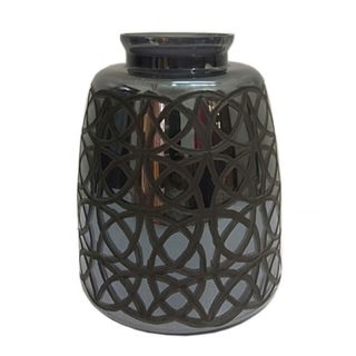 A & B Home Abyss Etched Small Glass Vase