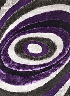 Furniture of America® Winnipeg Gray/Purple 5'X7' Area Rug