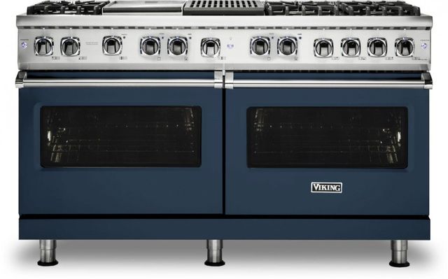 Viking® Professional 5 Series 60" Stainless Steel Pro Style Dual Fuel Range 18