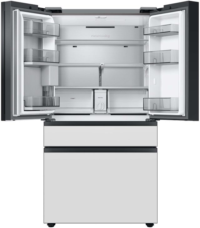 Samsung Bespoke 23 Cu. Ft. Custom Panel Ready French Door Refrigerator with Beverage Center™ 4