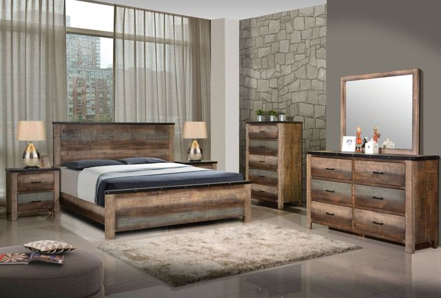Coaster® Sembene 5-Piece Multi-Color California King Panel Bedroom Set