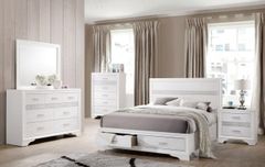 Coaster® Miranda 5-Piece White California King Panel Storage Bed Set