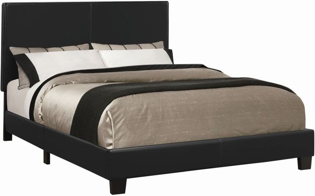Coaster® Muave Black Bed Upholstered Queen-0