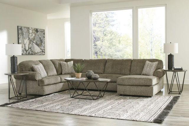 Signature Design by Ashley® Hoylake 3-Piece Chocolate Sectional with Chaise 4