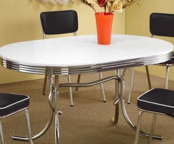 Coaster® Retro Chrome Plated Dining Table 3