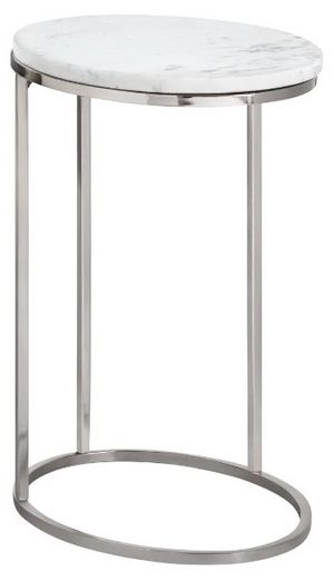 Crestview Collection Cellini Silver C-Table