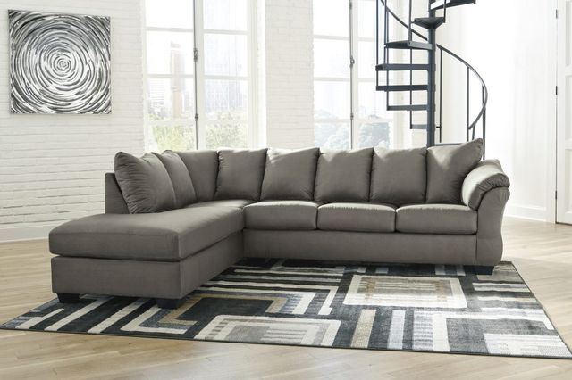 Signature Design by Ashley® Darcy Cobblestone 2-Piece Sectional with Chaise 3