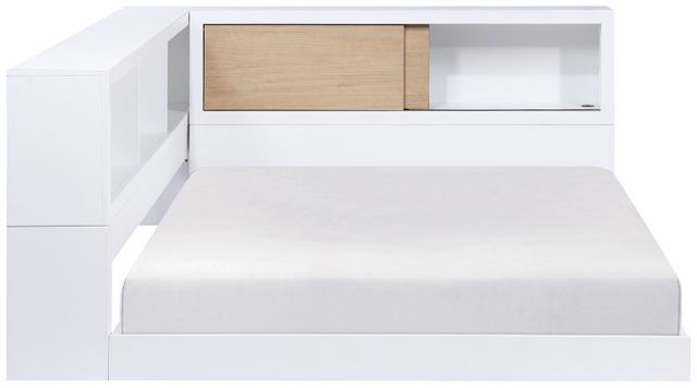 Homelegance® Asker Natural/White Full Bookcase Corner Bed | Urner's ...