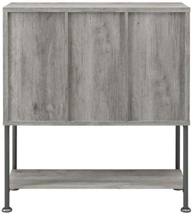 Coaster® Grey Driftwood Sliding Door Bar Cabinet with Lower Shelf 4
