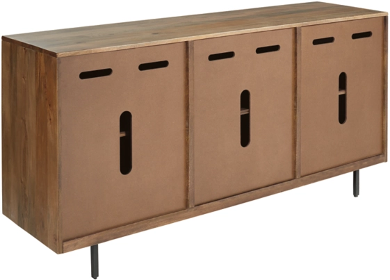 Signature Design by Ashley® Kerrings Brown/Black/White Accent Cabinet 4
