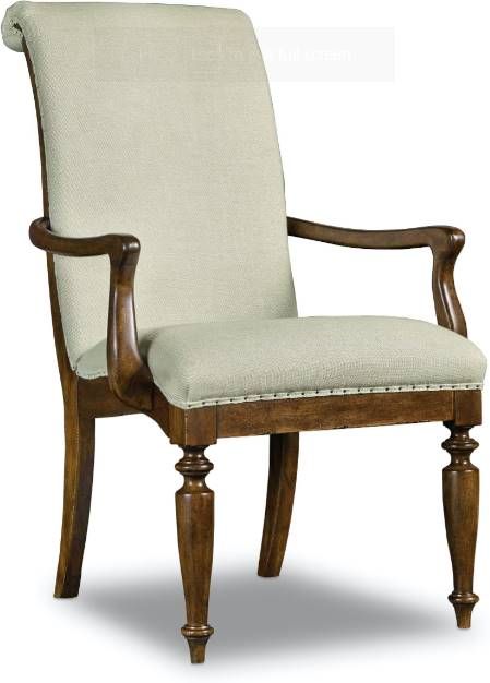 Hooker® Furniture Archivist 2-Piece Aubergine Linen/Brown Arm Chair Set 0