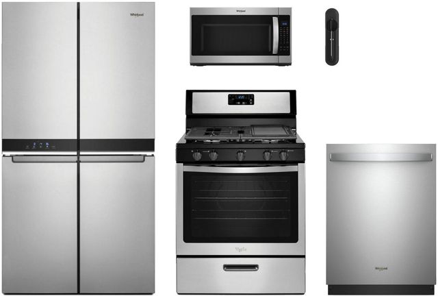 Whirlpool® 5 Piece Stainless Steel Kitchen Package