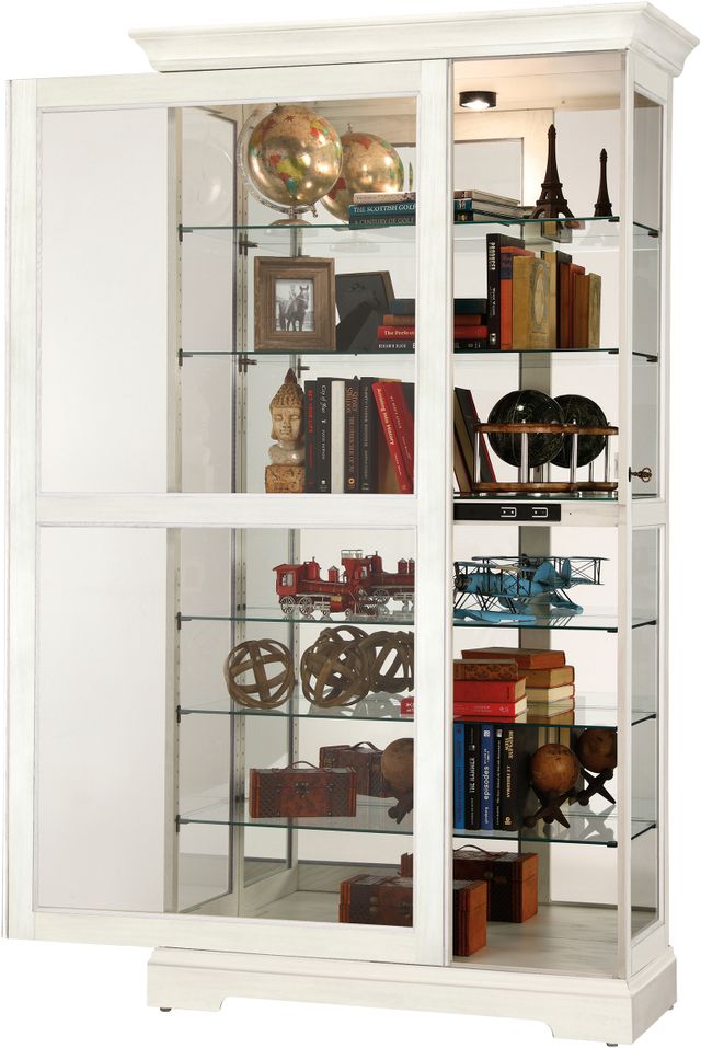 Howard Miller® Tyler IV Aged Linen Curio Cabinet 1