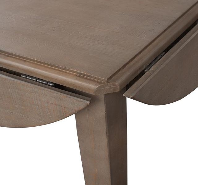 Magnussen Home® Paxton Place Dovetail Grey Drop Leaf Dining Table 6