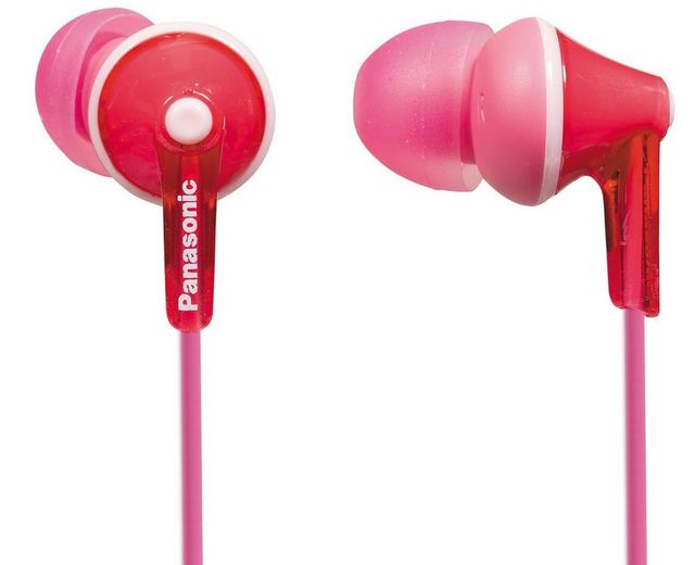 Panasonic® ErgoFit Pink In-Ear Earbud Headphones 0