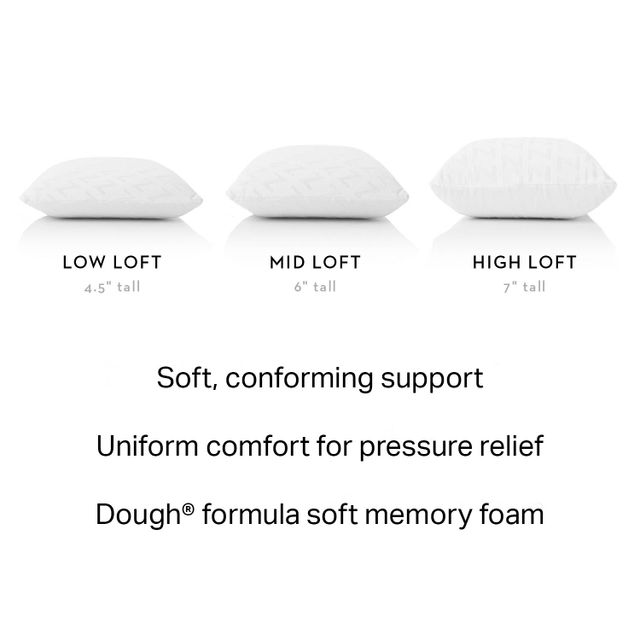Malouf® Z® Dough® Firm Low Loft Queen Pillow 3