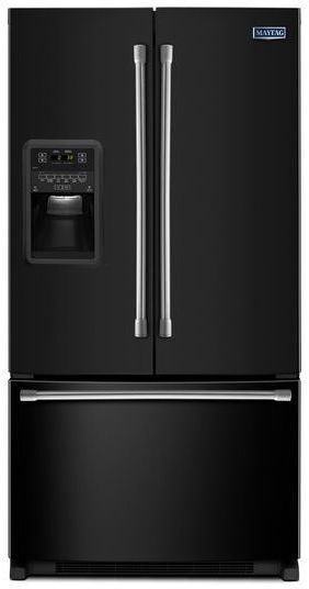 Maytag® 21.7 Cu. Ft. French Door Refrigerator-Black 0